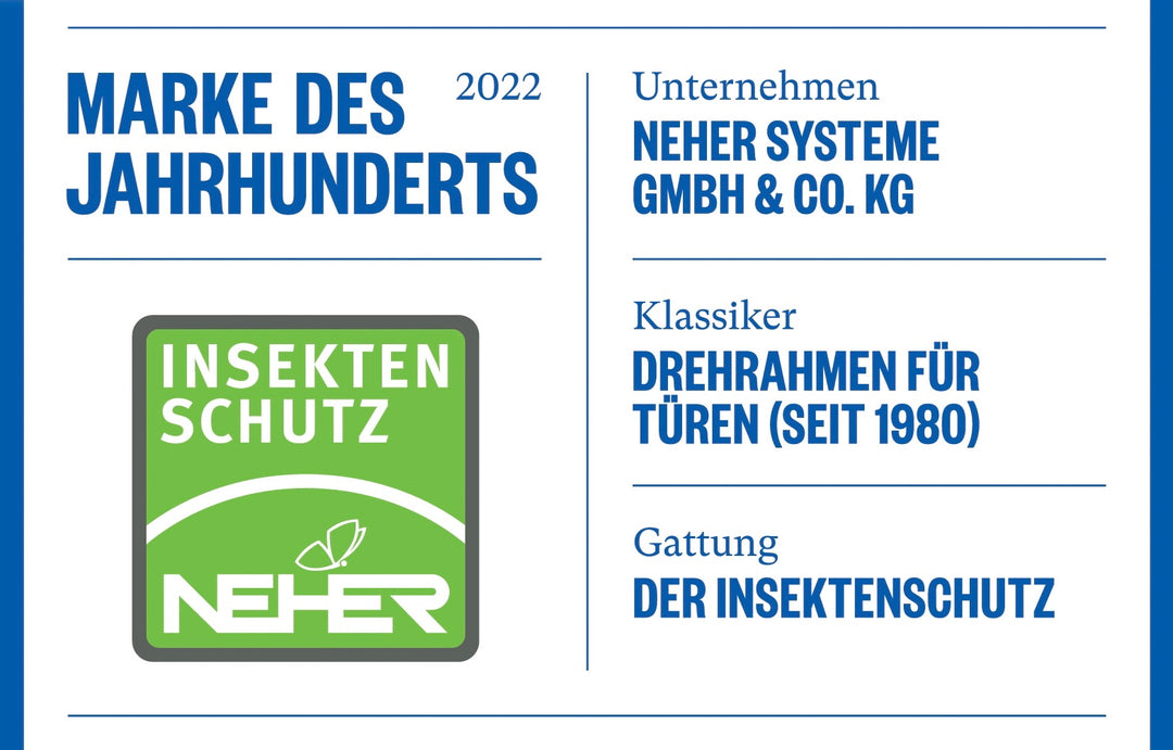 Neher – die Nr. 1 für Insektenschutzsysteme