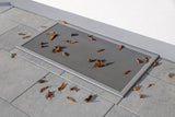 Lichtschachtabdeckung LiSA 1/2 mit 3-seitiger Auflage und Wandanschluss von Neher, maßgefertigt, online bei Insekten bleiben draussen